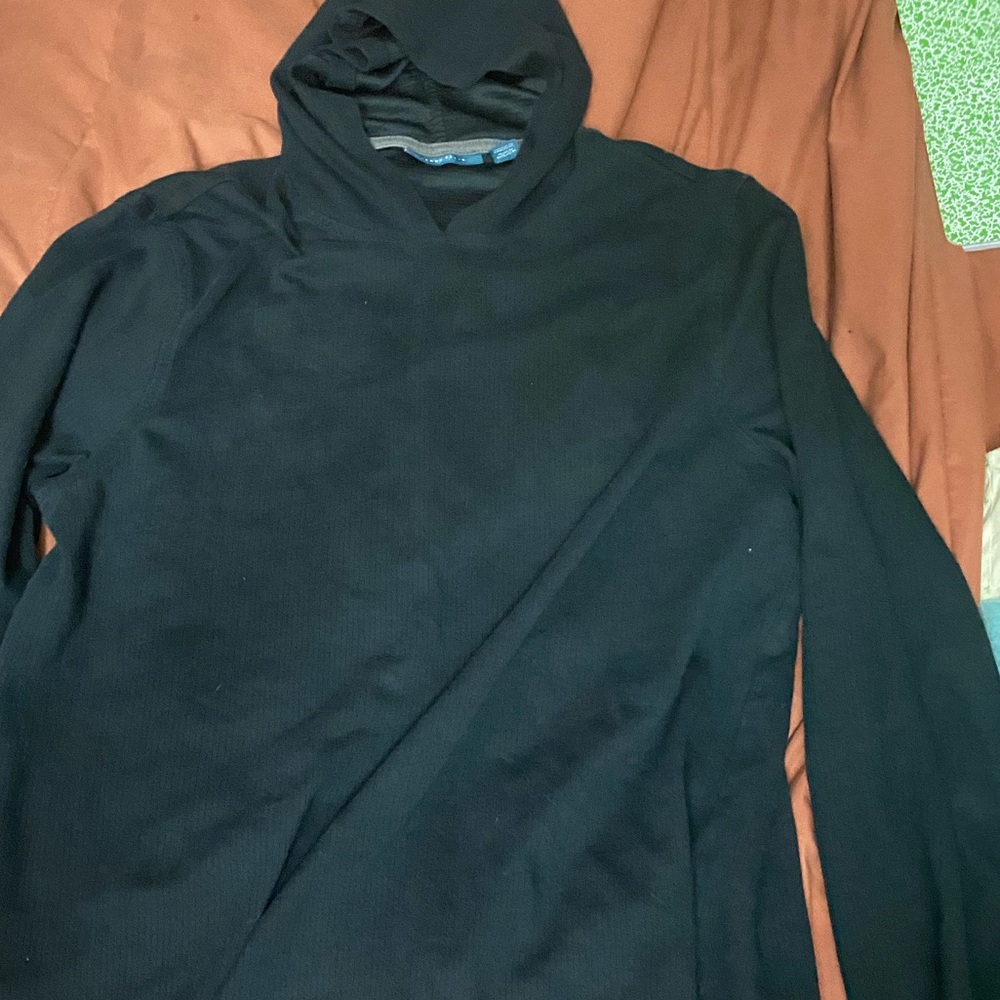 Perry Ellis Black Hooded Sweatshirt